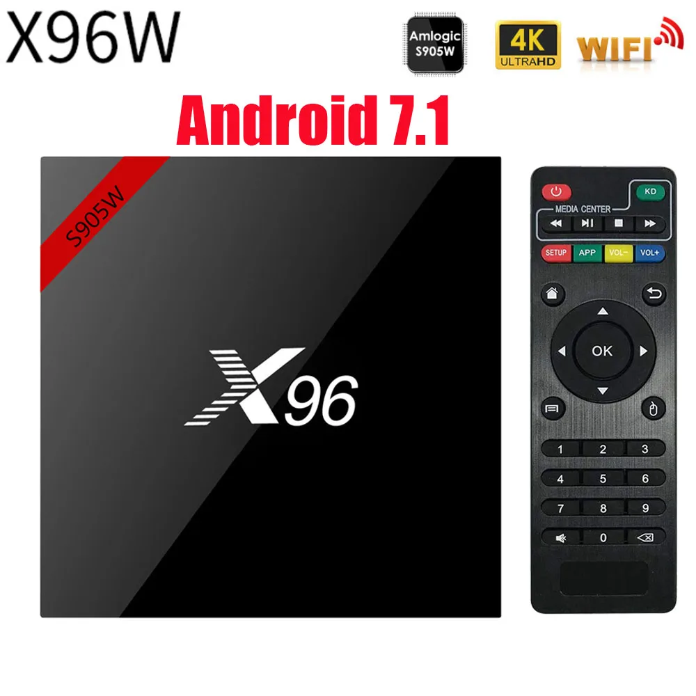 X96 Android 7.1 Smart TV BOX Amlogic S905W Quad Core 2.4G Wireless WIFI Set-top Box Media Player BOX NEW X96W android tv box
X96 Android 7.1 Smart TV BOX Amlogic S905W Quad Core 2.4G Wireless WIFI Set-top Box Media Player BOX NEW X96W android tv box