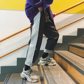 2019 Autumn New Men's Wild Student Sports And Leisure Straight Hip Hop Harajuku Street Fashion Denim Trousers
2019 Autumn New Men's Wild Student Sports And Leisure Straight Hip Hop Harajuku Street Fashion Denim Trousers