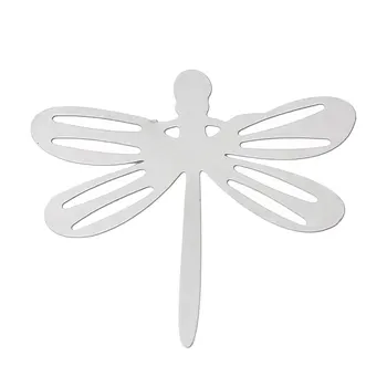 

DoreenBeads Stainless Steel Embellishments Findings Dragonfly Silver Color 23mm( 7/8") x 21mm( 7/8"), 3 Pieces