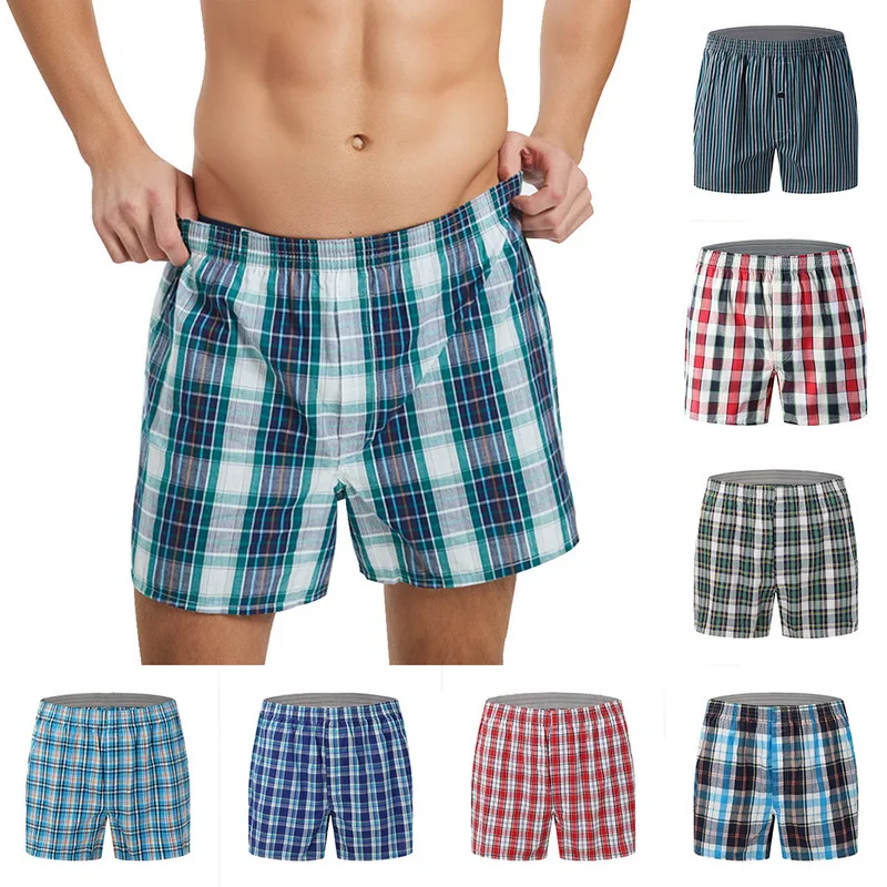 Men Underwear Boxers Plaid Underpants Cotton Comfortable Underwear Striped Panties Loose High Quality Oversize Breathable Boxers
Men Underwear Boxers Plaid Underpants Cotton Comfortable Underwear Striped Panties Loose High Quality Oversize Breathable Boxers