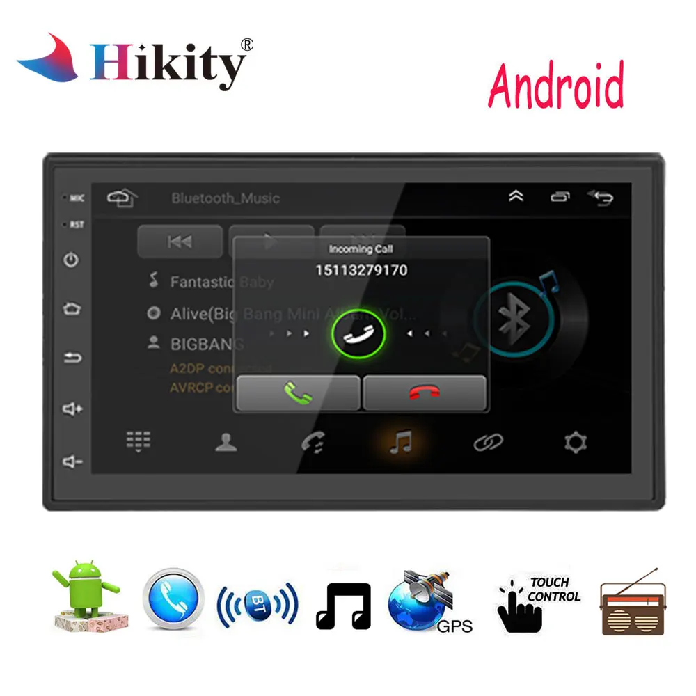 Hikity Car Multimedia player 2 din Android Car Radio Stereo 7'' GPS Navigation Bluetooth Wifi Auto Radio autoradio Stereo Audio
Hikity Car Multimedia player 2 din Android Car Radio Stereo 7'' GPS Navigation Bluetooth Wifi Auto Radio autoradio Stereo Audio