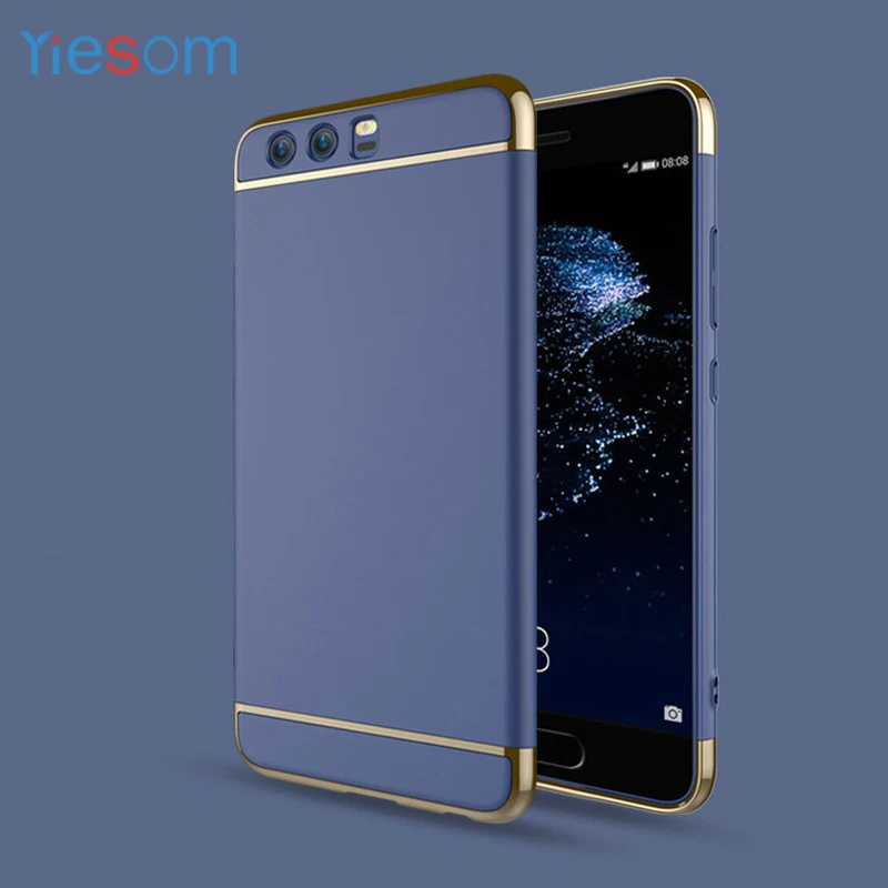 Yiesom для Huawei P 10 случай 3 в 1 Гибридный Жесткий ПК Матовый Телефон задняя крышка P10 /p10