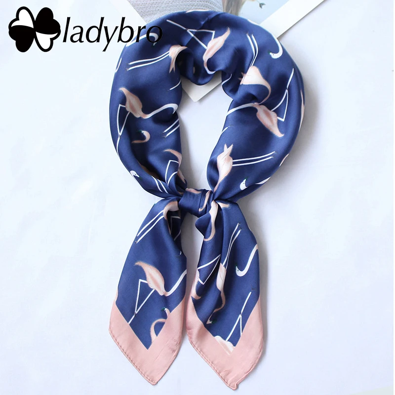 Ladybro Women Scarf Imitation Silk Scarf Female Print Foulard Bandana Lady Neckerchief Head Scarf Flamingos Kerchief 70*70Cm
Ladybro Women Scarf Imitation Silk Scarf Female Print Foulard Bandana Lady Neckerchief Head Scarf Flamingos Kerchief 70*70Cm