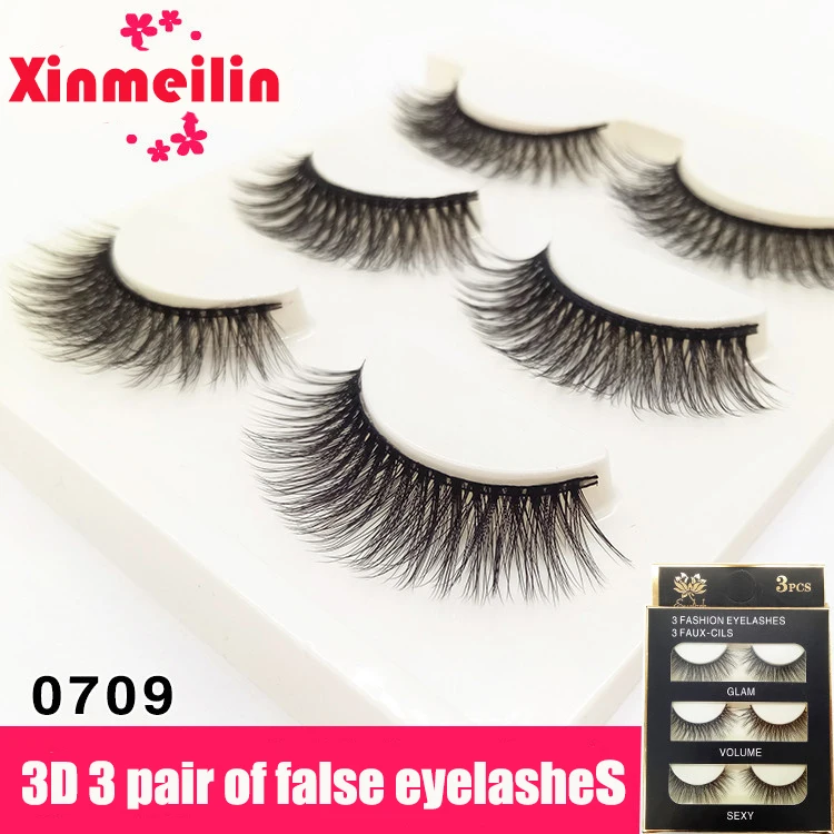 Xinmeilin 3 pairs Handmade Black Terrier False Eyelashes 3D Multilayer Thick False Eyelashes Stage Makeup Eyelashes
Xinmeilin 3 pairs Handmade Black Terrier False Eyelashes 3D Multilayer Thick False Eyelashes Stage Makeup Eyelashes