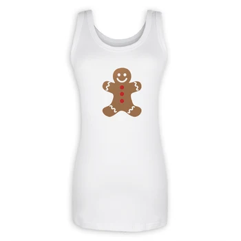 Funny Happy Gingerbread Man Printing Ladies Girl's Cotton Tank Top Gray White Summer Tops Women Casual O-Neck Sleeveless Tees
Funny Happy Gingerbread Man Printing Ladies Girl's Cotton Tank Top Gray White Summer Tops Women Casual O-Neck Sleeveless Tees
