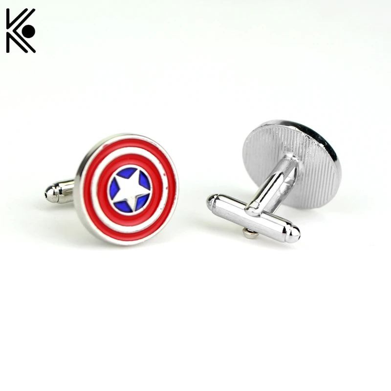 Captain America Cufflinks red color fashion novelty superheroes design For Mens And Women Wedding Brand Cuff Buttons Gifts
Captain America Cufflinks red color fashion novelty superheroes design For Mens And Women Wedding Brand Cuff Buttons Gifts