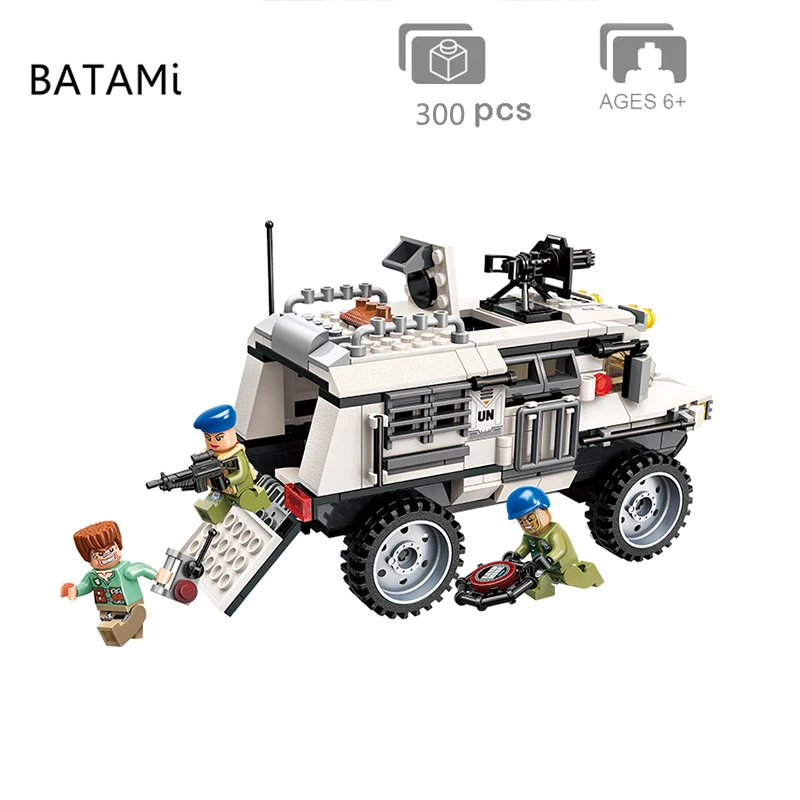 Model building kit Compatible with Lego city block Swat Thunder Mission Gatling White Armored Car 298 pcs 3 Bricks minfigure toy
Model building kit Compatible with Lego city block Swat Thunder Mission Gatling White Armored Car 298 pcs 3 Bricks minfigure toy