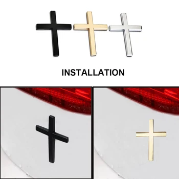 JEAZEA New Cross Chrome 3D Metal Sticker Car Emblem Motorcycle Badge Logo Jesus Christian Religious Accessories Car Styling
JEAZEA New Cross Chrome 3D Metal Sticker Car Emblem Motorcycle Badge Logo Jesus Christian Religious Accessories Car Styling