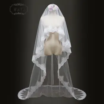 WAYJ 2019 New One-Layer 3 meters long Applique Edge Bridal Veil Nice Cheap wedding veil
WAYJ 2019 New One-Layer 3 meters long Applique Edge Bridal Veil Nice Cheap wedding veil