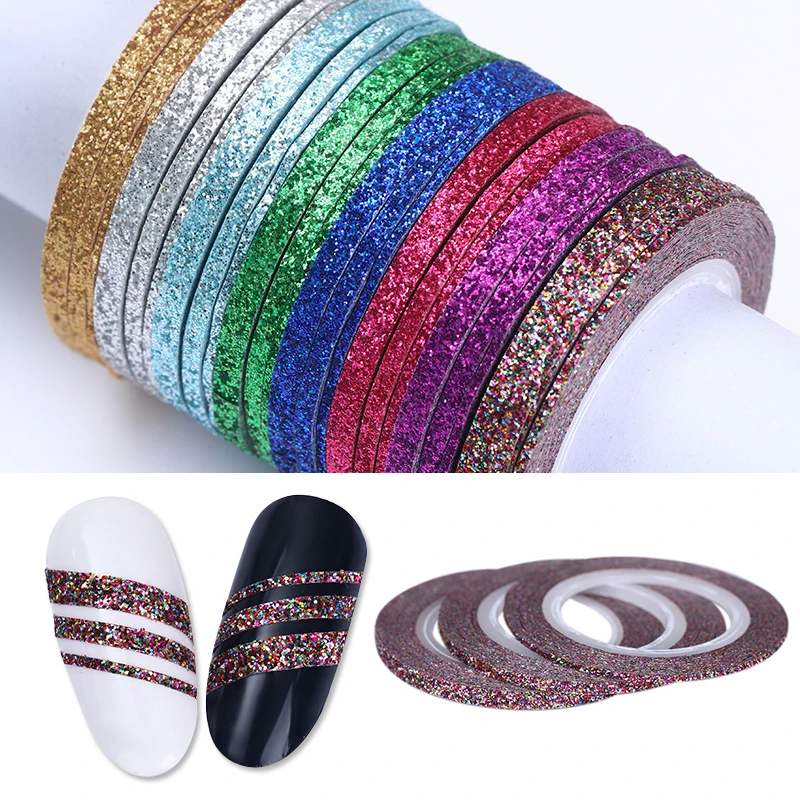 8 Pcs Matte Glitter Nail Striping Tape Line 1mm 2mm 3mm Colorful Nail Art DIY Adhesive Stickers Manicure Nail Art Decals Kit
8 Pcs Matte Glitter Nail Striping Tape Line 1mm 2mm 3mm Colorful Nail Art DIY Adhesive Stickers Manicure Nail Art Decals Kit
