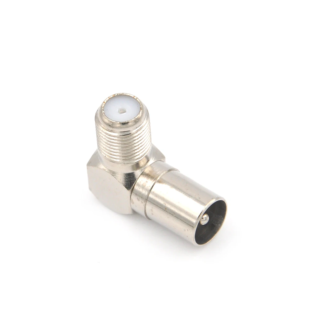 NEW 1pcs 90 Degree Right Angled TV Aerial Cable Connector RF Coaxial F Female Socket to TV Male Plug Coaxial Connector
NEW 1pcs 90 Degree Right Angled TV Aerial Cable Connector RF Coaxial F Female Socket to TV Male Plug Coaxial Connector