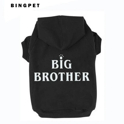 Personalized Printed Big Brother Soft Fleece Cotton Dog Hoodies Sweatshirt Pet Winter Clothes for Small Large Dogs Cats
Personalized Printed Big Brother Soft Fleece Cotton Dog Hoodies Sweatshirt Pet Winter Clothes for Small Large Dogs Cats