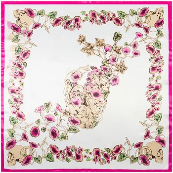 90*90cm Women Multifunction Beach Shawl White Printed Satin Square Scarf for Women Girls headband hair woman adult bufandas A313
90*90cm Women Multifunction Beach Shawl White Printed Satin Square Scarf for Women Girls headband hair woman adult bufandas A313