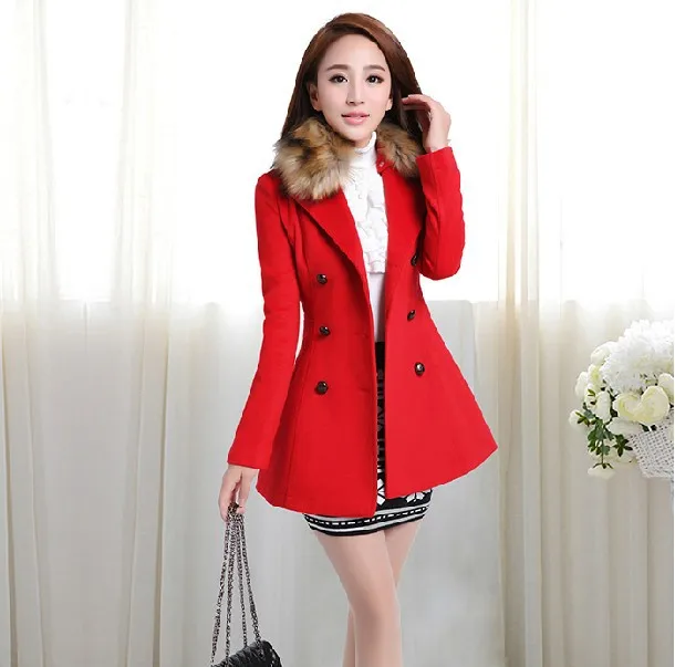 European and American woolen coat women medium long style slim wool overcoat for autumn and winter free shipping
European and American woolen coat women medium long style slim wool overcoat for autumn and winter free shipping