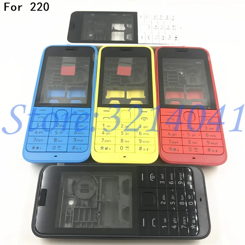 Front Middle Frame Back cover Battery Cover For Nokia 220 Full Housing Cover Case +English Keypad+Logo
Front Middle Frame Back cover Battery Cover For Nokia 220 Full Housing Cover Case +English Keypad+Logo