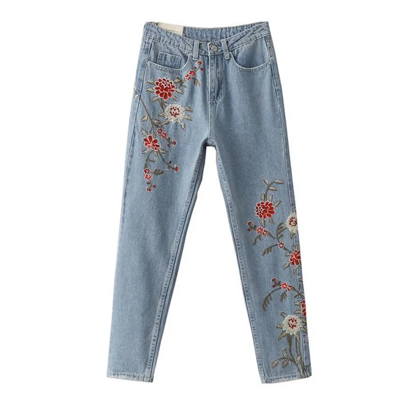 Spring new embroidered trousers Frayed jeans flowers Women's pants Large size jeans Female
Spring new embroidered trousers Frayed jeans flowers Women's pants Large size jeans Female