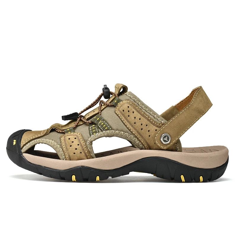 Summer Genuine Leather Trekking Hiking Sandals For Man Outdoor Sneaker Sandals Khaki Black Men Beach Shoes Gym Sports Sandals
Summer Genuine Leather Trekking Hiking Sandals For Man Outdoor Sneaker Sandals Khaki Black Men Beach Shoes Gym Sports Sandals