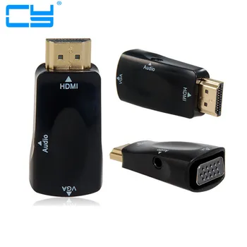 New HDMI to VGA Adapter with Audio Cable Power Male To Female 1080p HDMI to VGA Converter For PC/TV/for Xbox 360 for PS3
New HDMI to VGA Adapter with Audio Cable Power Male To Female 1080p HDMI to VGA Converter For PC/TV/for Xbox 360 for PS3