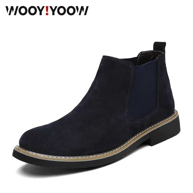 Men's Martin Boots Genuine leather suede casual shoes Chelsea boots Breathable Men's Snow Desert Boots high heel shoes
Men's Martin Boots Genuine leather suede casual shoes Chelsea boots Breathable Men's Snow Desert Boots high heel shoes