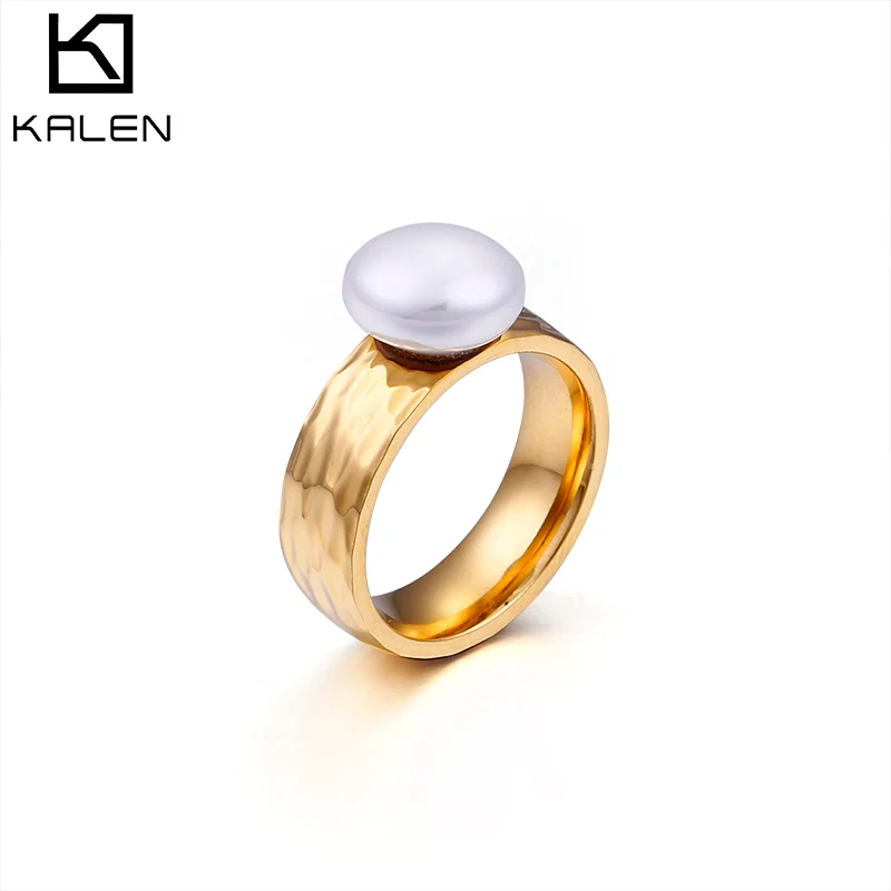 KALEN Fashion Stainless Steel Imitation Pearl Rings Three Colours Cute/Romantic Finger Rings For Women Jewelry Engagement Gifts
KALEN Fashion Stainless Steel Imitation Pearl Rings Three Colours Cute/Romantic Finger Rings For Women Jewelry Engagement Gifts