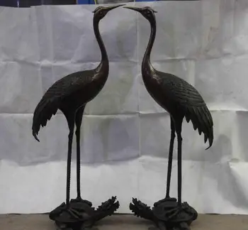 China Bronze Copper Feng Shui Red-crowned Crane on Dragon Turtle tortoise Pair
China Bronze Copper Feng Shui Red-crowned Crane on Dragon Turtle tortoise Pair