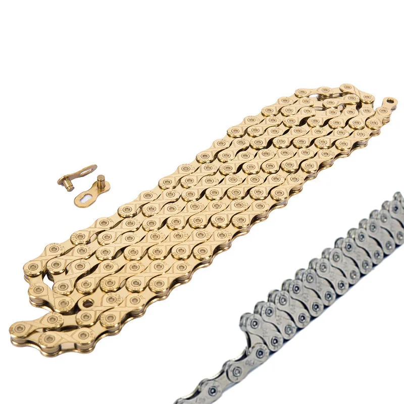 Gold/Silver Electroplated Anti-rust 9s 18s 27 Speed MTB Mountain Bike Road Bicycle Chain Bicycle Parts 116 Links Chain
Gold/Silver Electroplated Anti-rust 9s 18s 27 Speed MTB Mountain Bike Road Bicycle Chain Bicycle Parts 116 Links Chain