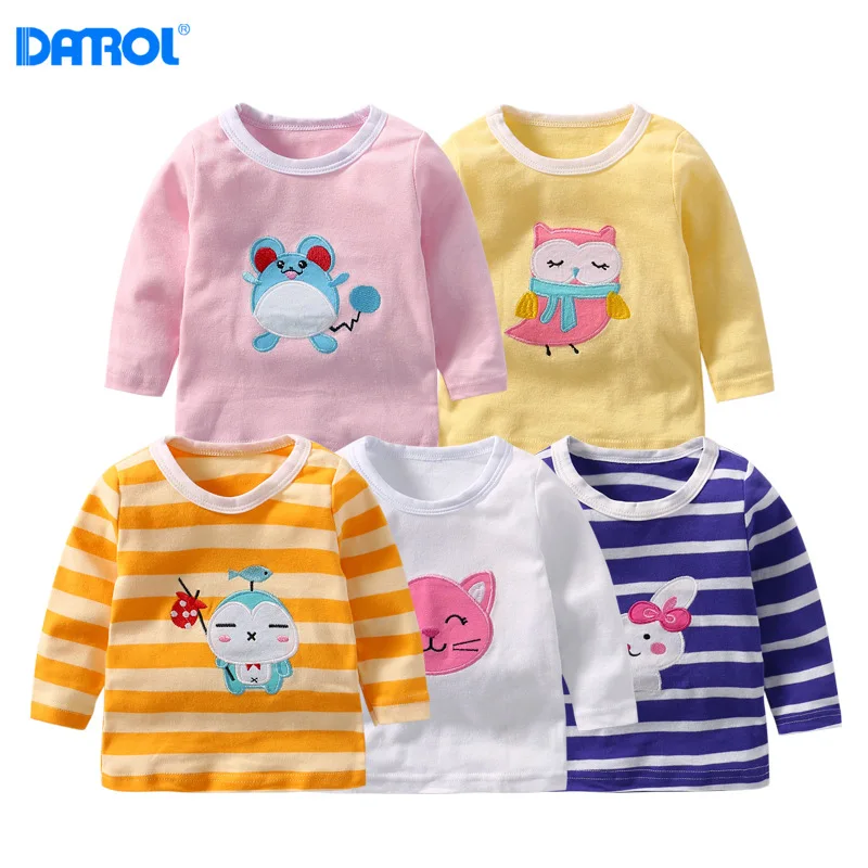 DANORL Baby Boy Girls tshirts Kids long sleeves T-shirt Children cartoon Tees soft tops 5pieces/lot
DANORL Baby Boy Girls tshirts Kids long sleeves T-shirt Children cartoon Tees soft tops 5pieces/lot