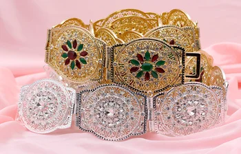 Ethnic Hollow Metal Crystal Waist Chain Belt Women Flower Belly Body Jewelry Adjust Length Wedding Accessories 2018 Spring style
Ethnic Hollow Metal Crystal Waist Chain Belt Women Flower Belly Body Jewelry Adjust Length Wedding Accessories 2018 Spring style