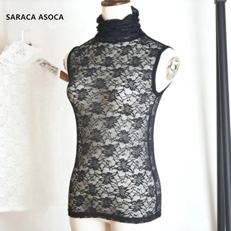 Sleeveless Lace Perspective Black Standing Detachable Collars Women All Match Lace Sexy Sweater Long Fake Collar Lady A422
Sleeveless Lace Perspective Black Standing Detachable Collars Women All Match Lace Sexy Sweater Long Fake Collar Lady A422