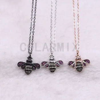 Wholesale micro pave cute tiny Zircon Bugs pendant necklace inset pendant necklace jewelry Chain necklace 3746
Wholesale micro pave cute tiny Zircon Bugs pendant necklace inset pendant necklace jewelry Chain necklace 3746