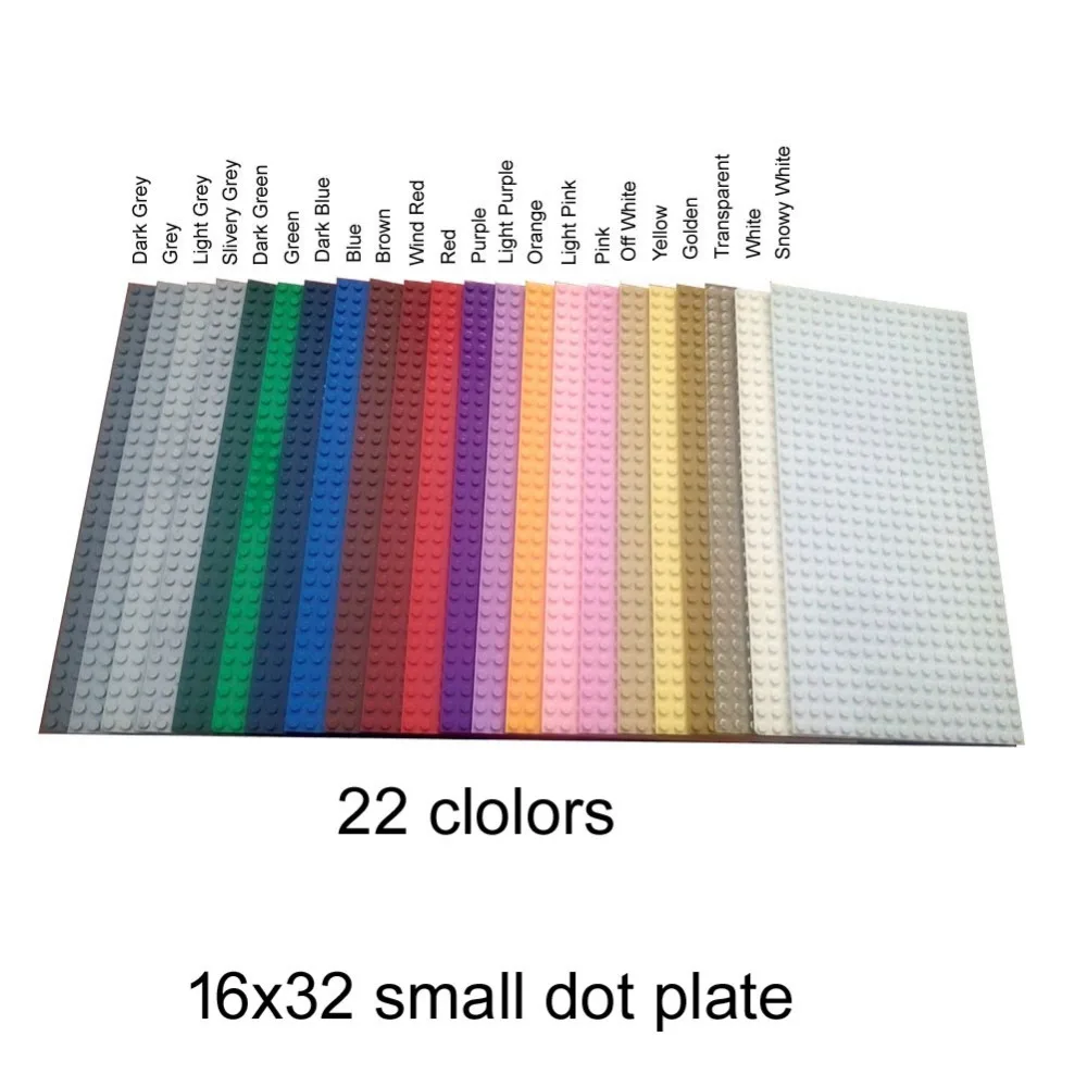 22 colors item 3857 baseplate 16x32 dot for MOC city street DIY Building Block Super heroes castle knights
22 colors item 3857 baseplate 16x32 dot for MOC city street DIY Building Block Super heroes castle knights