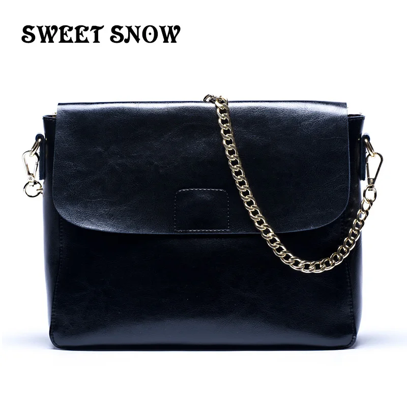 Sweet Snow Brand Genuine Leather Women's Messenger Bag Fashion Female Shoulderbag High Quality Satchels Crossbody Bag
Sweet Snow Brand Genuine Leather Women's Messenger Bag Fashion Female Shoulderbag High Quality Satchels Crossbody Bag