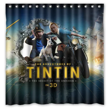 2016 The Adventures of Tintin Waterproof Polyester Shower Curtain Mildewproof Bath Curtains Cortinas Para Banheiro 180x180CM
2016 The Adventures of Tintin Waterproof Polyester Shower Curtain Mildewproof Bath Curtains Cortinas Para Banheiro 180x180CM