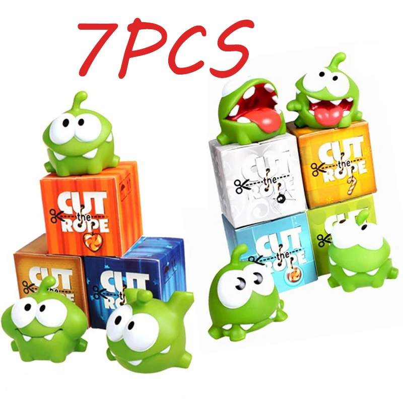 7pcs/lot 7cm om nom Frog Cut The Rope Action Figure Toys With Sound Kids Christmas Gifts New in box
7pcs/lot 7cm om nom Frog Cut The Rope Action Figure Toys With Sound Kids Christmas Gifts New in box