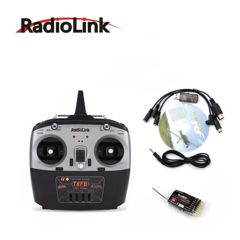 RadioLink T8FB 2.4GHz 8CH Remote Controll Transmitter Supported by R8EF Receiver Match with USB Flight Simulator Real flight
RadioLink T8FB 2.4GHz 8CH Remote Controll Transmitter Supported by R8EF Receiver Match with USB Flight Simulator Real flight