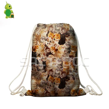 Animal Cute Kitten Overlay Print Drawstring Bag Women Men Softback Travel Backpack Boys Girls Children School Storage Bags
Animal Cute Kitten Overlay Print Drawstring Bag Women Men Softback Travel Backpack Boys Girls Children School Storage Bags