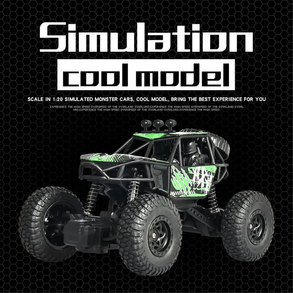 Wheel - 1/20 Scale 2.4Ghz 4WD High-Speed RC Crawler Climber Buggy Off-Road Rock RC Remote Control Car Model RTR with Waterproof HO
