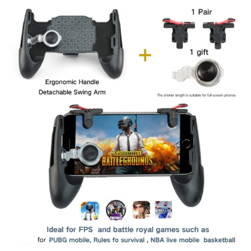 Portable 3 in 1 Mobile Game Survival Joystick Controller Button L1R1 Game Handle Trigger Handle for iPhone XIAOMI Phone Knives P
Portable 3 in 1 Mobile Game Survival Joystick Controller Button L1R1 Game Handle Trigger Handle for iPhone XIAOMI Phone Knives P