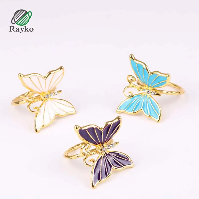 New Creative Butterfly Napkin Rings Home Decoration Wedding Table Supplies Napkin Rings Fashion Gold Metal Napkin Buckle
New Creative Butterfly Napkin Rings Home Decoration Wedding Table Supplies Napkin Rings Fashion Gold Metal Napkin Buckle