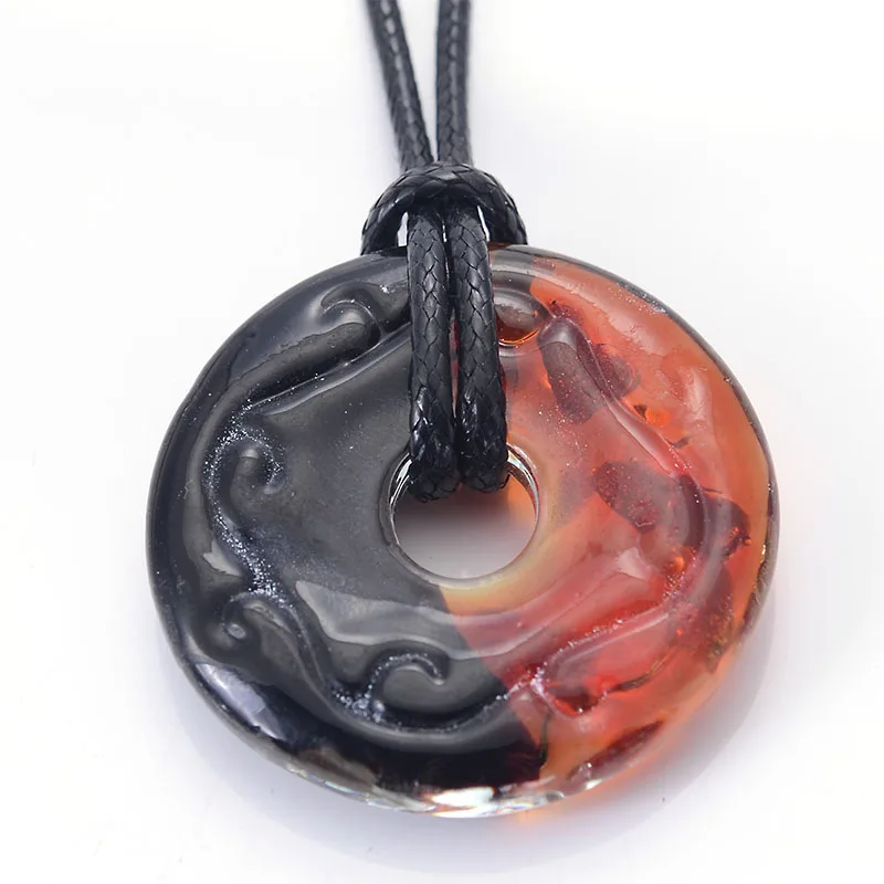 Hot Sale 5 Color Lampwork Glass Pendant Necklace Double Color Round Pendants Gold Dust & Silver Foil For Women Free cord
Hot Sale 5 Color Lampwork Glass Pendant Necklace Double Color Round Pendants Gold Dust & Silver Foil For Women Free cord