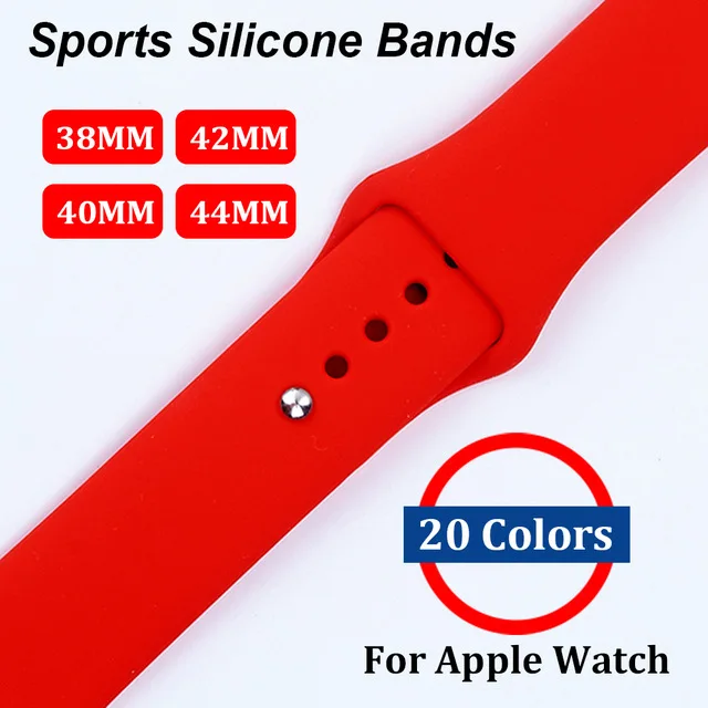 Silicone Band for iwatch Series 4321 Accessories Replaceable Bracelet Strap for apple Watch 42 40 44 38mm Watchband Watchstrap
Silicone Band for iwatch Series 4321 Accessories Replaceable Bracelet Strap for apple Watch 42 40 44 38mm Watchband Watchstrap
