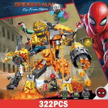 322pcs Lepining 4 Super Heroes Molten Spider Man Venom Spiderman Far From Home Building Blocks Brick Toy Figure
322pcs Lepining 4 Super Heroes Molten Spider Man Venom Spiderman Far From Home Building Blocks Brick Toy Figure