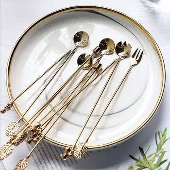 Creative coffee spoons 3D leaves koala salad spoon stainless steel coffee stir stick dessert fork spoon
Creative coffee spoons 3D leaves koala salad spoon stainless steel coffee stir stick dessert fork spoon