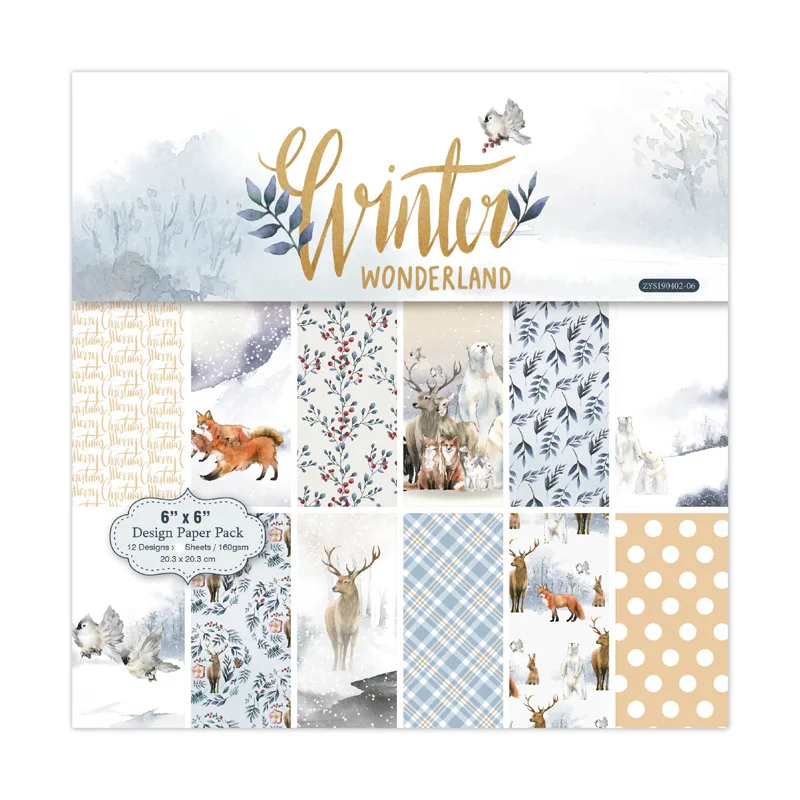 VYUTXA 12 Sheets Winter Scrapbooking Pads Paper Origami Art Background Paper Card Making DIY Scrapbook Paper Craft
VYUTXA 12 Sheets Winter Scrapbooking Pads Paper Origami Art Background Paper Card Making DIY Scrapbook Paper Craft