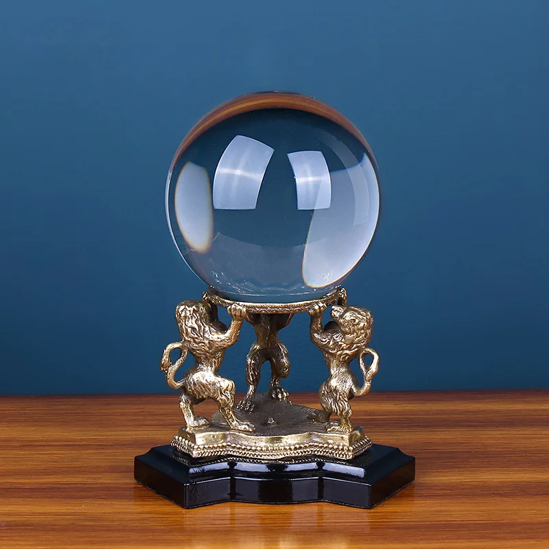 Luxurious Three Standing Lions With Crystal Ball Statues Figurines Ornaments Crafts Home Decor Accessories Creative Wedding Gift
Luxurious Three Standing Lions With Crystal Ball Statues Figurines Ornaments Crafts Home Decor Accessories Creative Wedding Gift