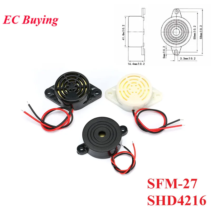SFM-27 DC 3-24V 12V Alarm High-decibel Electronic Buzzer Beep Alarm Intermittent Continuous Beep For Arduino Car Van SHD4216
SFM-27 DC 3-24V 12V Alarm High-decibel Electronic Buzzer Beep Alarm Intermittent Continuous Beep For Arduino Car Van SHD4216