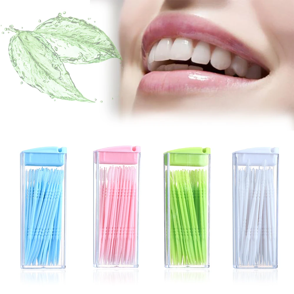 Random Color!!! 50 PCs/Box Double Head Interdental Brush Floss Dental Brush Portable Toothpick Oral Care Tooth Cleaning
Random Color!!! 50 PCs/Box Double Head Interdental Brush Floss Dental Brush Portable Toothpick Oral Care Tooth Cleaning