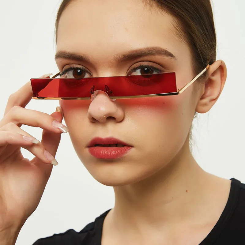 Curtain New Fashion Rectangular Sunglasses 2019 Designer Luxury Brand Narrow Rimless Small Personality Sun Glasses Shades UV400
Curtain New Fashion Rectangular Sunglasses 2019 Designer Luxury Brand Narrow Rimless Small Personality Sun Glasses Shades UV400