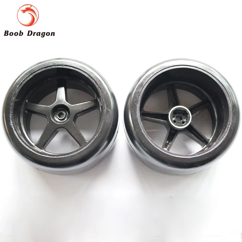 Black Rear Slick Tires Glued M1 80mm 1:6 Set of 2 tires fit FG 1/5 Monster Truck
Black Rear Slick Tires Glued M1 80mm 1:6 Set of 2 tires fit FG 1/5 Monster Truck