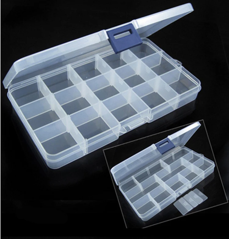 Popular Transparent Plastic Rectangle Box Nail Art Beads Tools Jewelry Accessories Craft 15 Grid Storage Case Container
Popular Transparent Plastic Rectangle Box Nail Art Beads Tools Jewelry Accessories Craft 15 Grid Storage Case Container